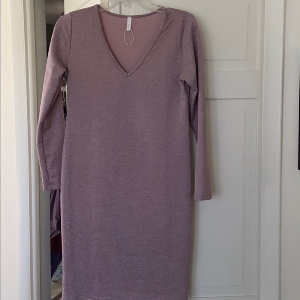 Pink blush maternity dress